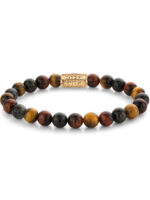 Rebel & Rose Armband Wie is er bang voor de Tiger RR-80088-G-L heren