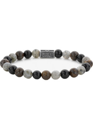 Rebel & Rose Armband Mix Bruin 925 RR-8S007-S-L heren