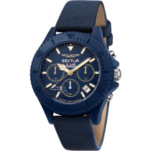 Sector R3271739001 Save the Ocean chronograaf herenhorloge 44 mm