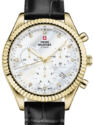 Swiss Military SM30207.07 elegant chronograaf dameshorloge 38 mm 5ATM