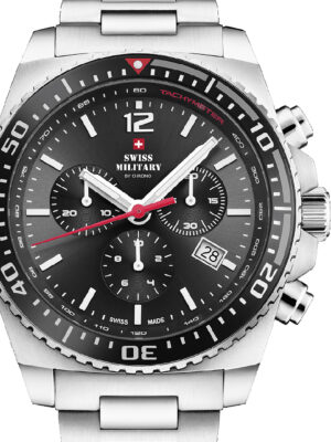 Swiss Military SM34093.01 sportchronograaf 45 mm 10ATM