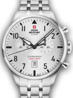 Swiss Military SM34098.02 vintage chronograaf herenhorloge 43 mm 10ATM