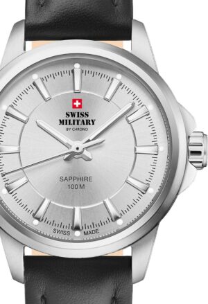 Swiss Military SM34105.09 dameshorloge klassiek saffierglas 28 mm 10ATM