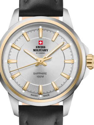 Swiss Military SM34105.11 dameshorloge klassiek saffierglas 28 mm 10ATM