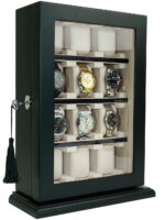 Rothenschild horlogevitrine RS-1100-12BL voor 12 horloges zwart