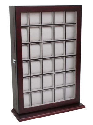 Rothenschild Horlogeshowcase RS-1135-30BU voor 30 Horloges Bubinga
