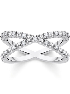 Thomas Sabo Damesring TR2318-051-14-58 bolletjes maat 58