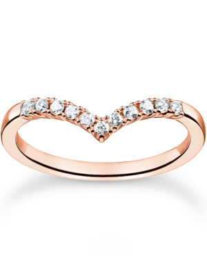 Thomas Sabo Damesring TR2394-416-14-56 V-vorm maat 56