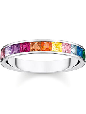 Thomas Sabo Damesring TR2403-477-7-52 Stone Rainbow maat 52