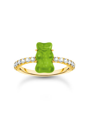 Thomas Sabo TR2459-414-6-54 Gouden ring met. groene Goudberen