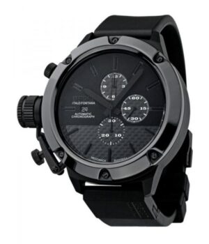 U BOAT CLASSICO BLACK CARBON FIBER DIAL CERAMIC BLACK RUBBER