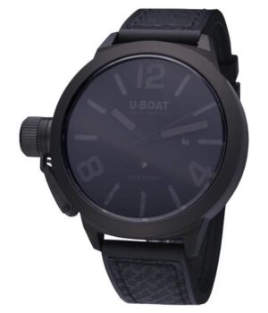 U BOAT CLASSICO ZWART RUBBER AUTOMATISCH HORLOGE 5573