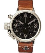 U-BOAT FLIGHTDECK 925 BLACK MET ZILVEREN HORLOGEKAST