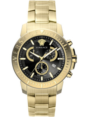 Versace VE2E00921 Nieuw chronograaf herenhorloge 45 mm 5ATM