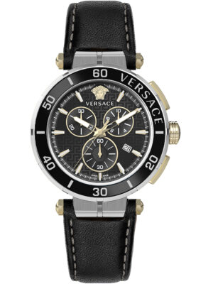 Versace VE3L00222 Greca chronograaf 45 mm 5ATM