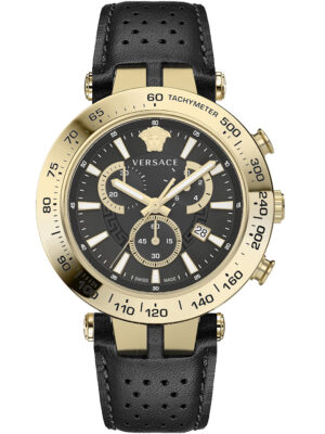 Versace VEJB00422 Stoer chronograaf herenhorloge 46 mm 5ATM