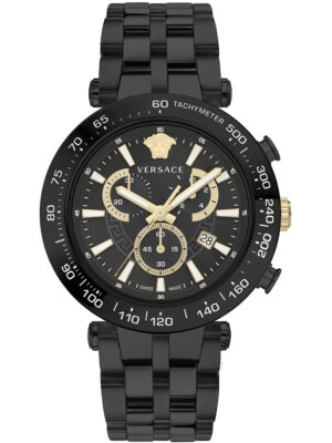 Versace VEJB00722 Stoer chronograaf herenhorloge 46 mm 5ATM