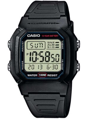 CASIO W-800H-1AVES Collectie 37mm 10 ATM