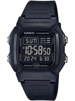 Casio W-800H-1BVES Collectie heren 37 mm 10ATM