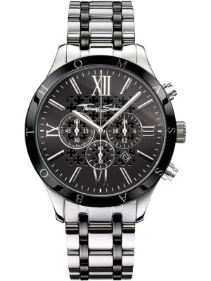Thomas Sabo WA0139-222-203 Rebel stedelijke chronograaf herenhorloge 43 mm 5ATM