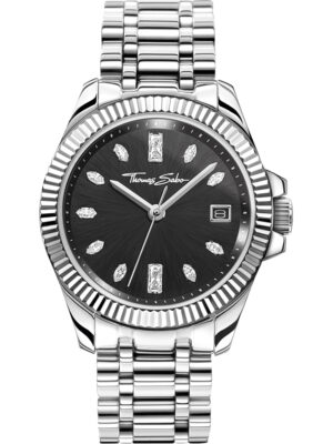Thomas Sabo WA0406-201-203 Horloge Goddelijk Zwart 33mm 10ATM