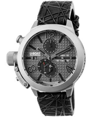 U-Boat 3002 Herenhorloge Classico Titanium Grijs Automatisch Chronograaf 45mm 10ATM