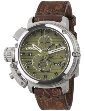 U-Boat 9591 Herenhorloge Chimera 46mm Chrono RVS Groen Automatisch 10ATM