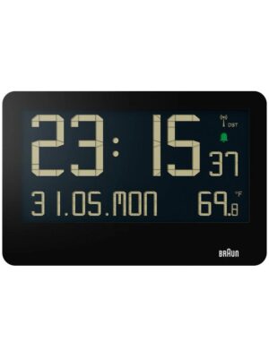 Braun BC14B-DCF digitale radio wandklok met wekkerfunctie, 261 mm