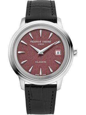 Frederique Constant FC-120BRG3S6 Herenhorloge Classics Moneta Zonne-energie 39mm 5ATM