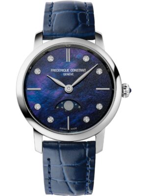Frederique Constant FC-206MPND1S6 Dameshorloge Classics Slimline Maanfase 30mm 3ATM