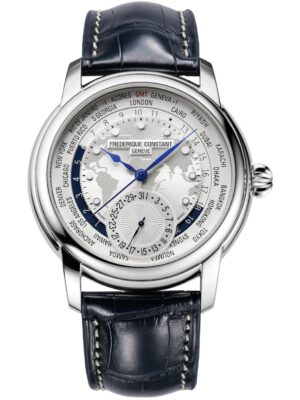 Frederique Constant FC-718WM4H6 Herenhorloge Manufacture Classic Wereldtijd 42mm 5ATM