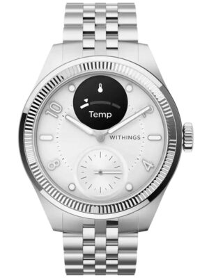Withings HWA10-MODEL 10-ALL Scanwatch Nova Brilliant zilver 39mm 5ATM