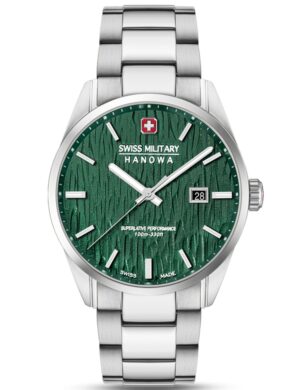 Swiss Military Hanowa SMWGH0006101 Herenhorloge Zilver Fir 42mm 10ATM